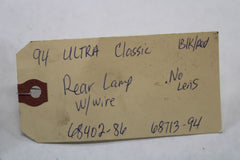 Rear Lamp W/ Wire (No Lens)68713-94 1994 Harley Davidson Ultra Classic