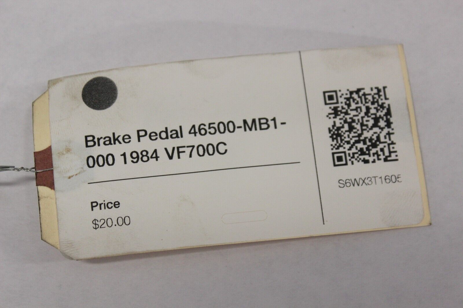 Brake Pedal 46500-MB1-000 1984 Honda VF700C