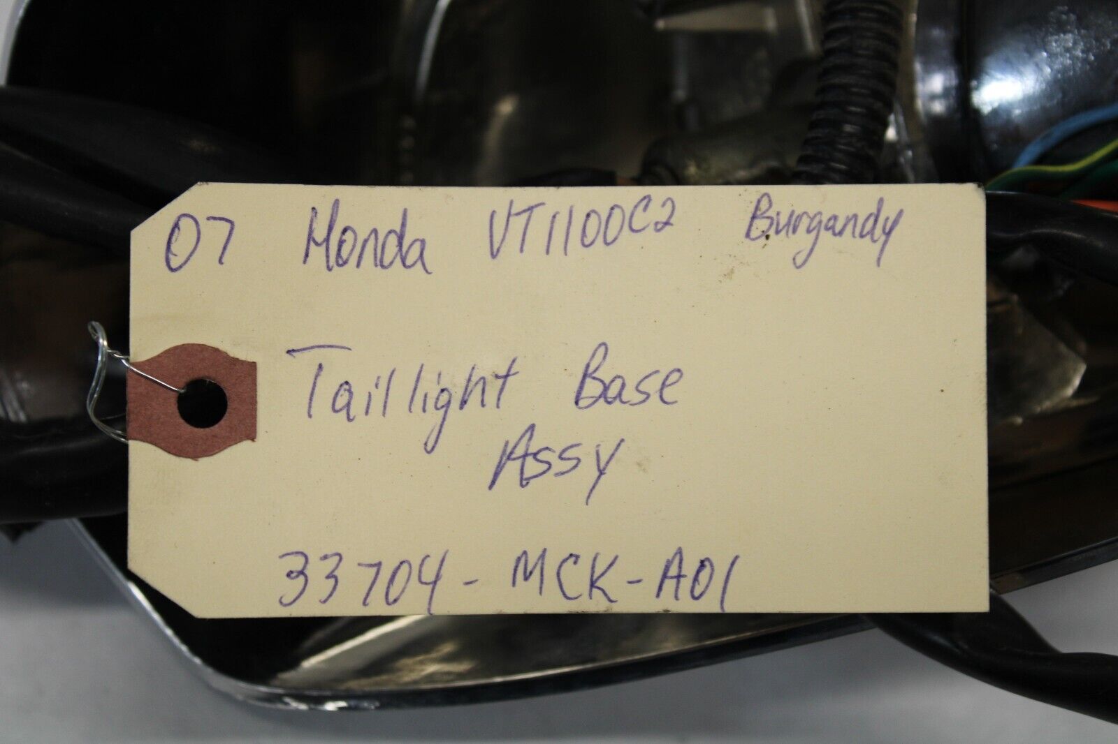 Taillight Base Assy 33704-MCK-A01 2007 Honda Shadow Sabre VT1100C2