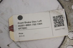 Front Brake Disc Left 45351-MB1-700 1984 Honda VF700C
