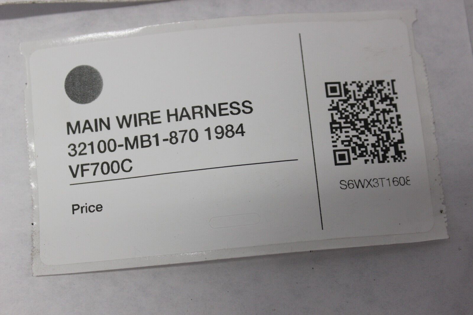 MAIN WIRE HARNESS 32100-MB1-870 1984 Honda VF700C