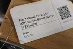 Front Wheel 17" X 3.5" 2001 Suzuki Bandit 54111-17E11-35W
