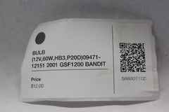 BULB (12V,51W,HB4,P22D) 09471-12150 2001 GSF1200 SUZUKI BANDIT