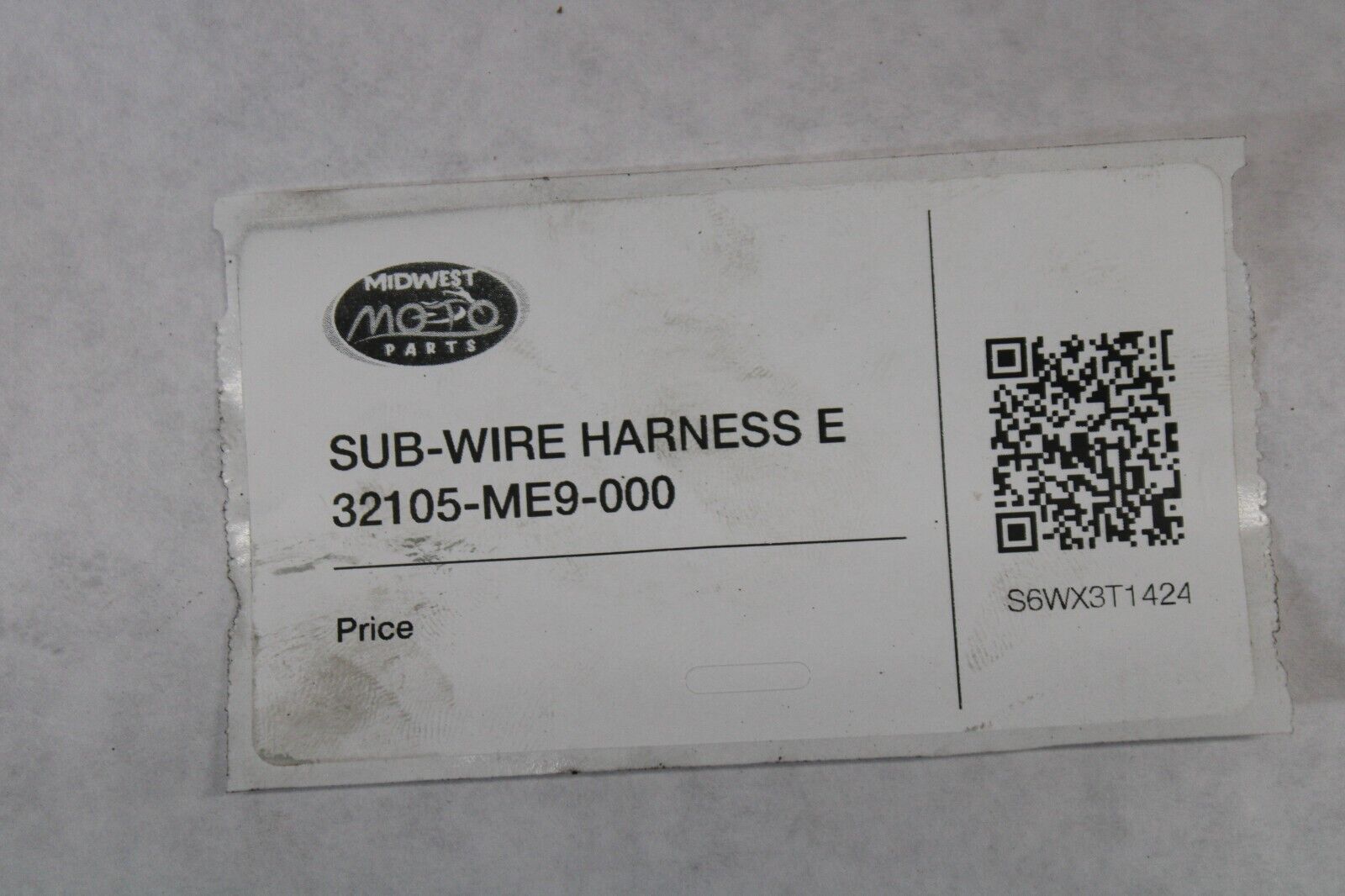 SUB-WIRE HARNESS E 32105-ME9-000 1983 Honda VT750C Shadow