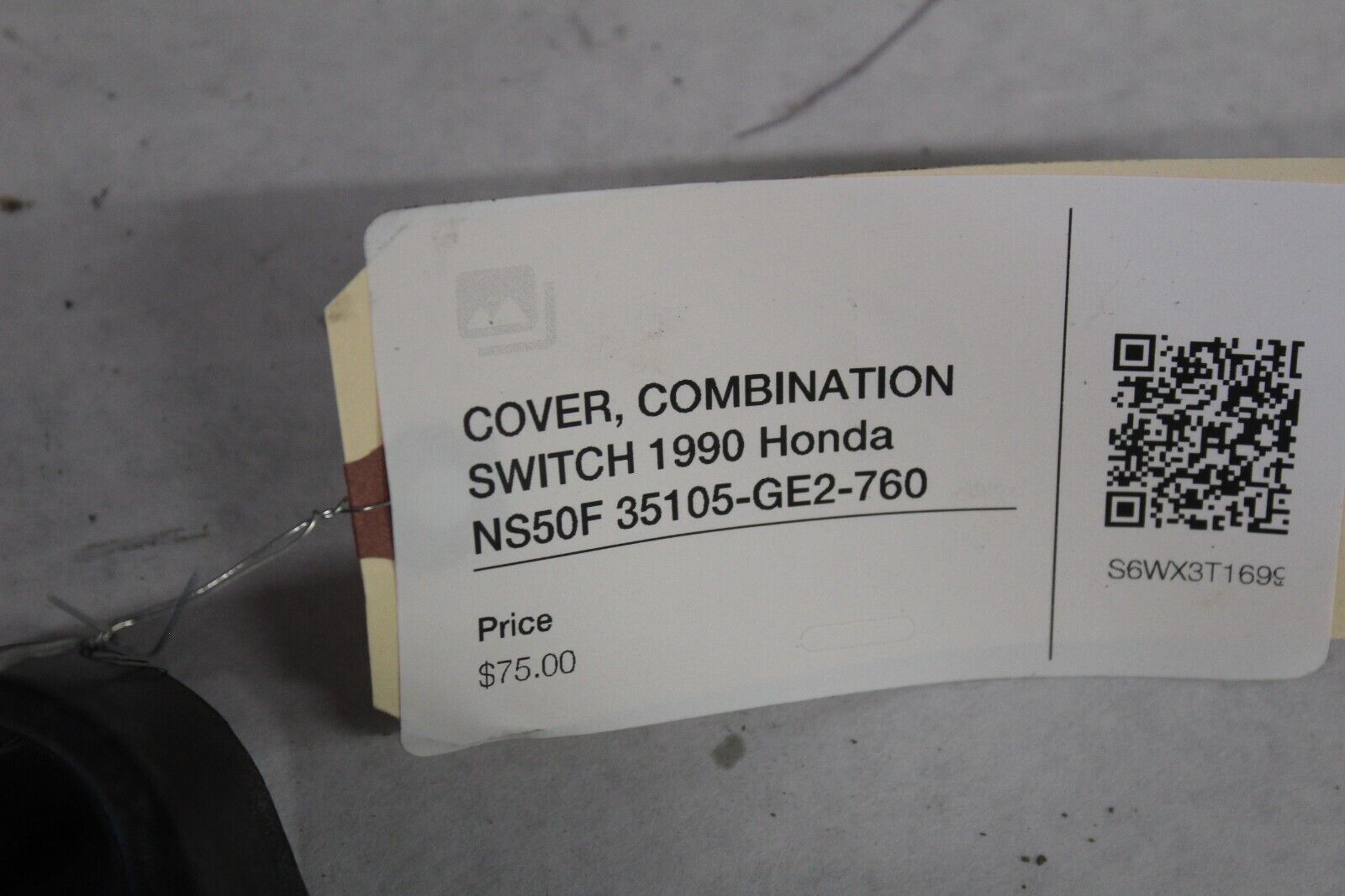 COVER, COMBINATION SWITCH 1990 Honda NS50F 35105-GE2-760