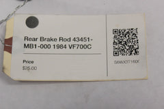 Rear Brake Rod 43451-MB1-000 1984 Honda VF700C
