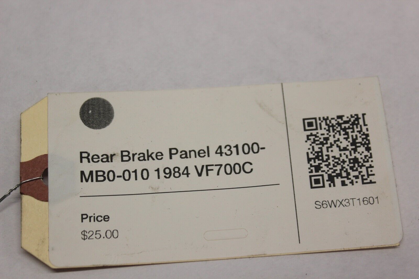 Rear Brake Panel 43100-MB0-010 1984 Honda VF700C