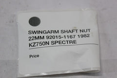 SWINGARM SHAFT NUT 22MM 92015-1167 1982 Kawasaki Spectre KZ750N