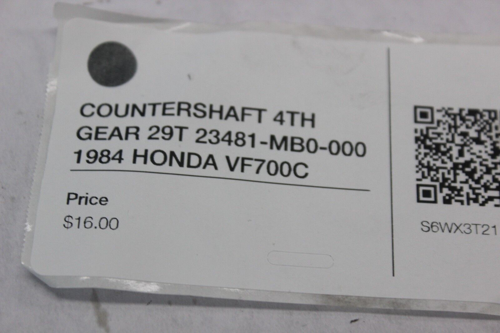 COUNTERSHAFT 4TH GEAR 29T 23481-MB0-000 1984 HONDA VF700C