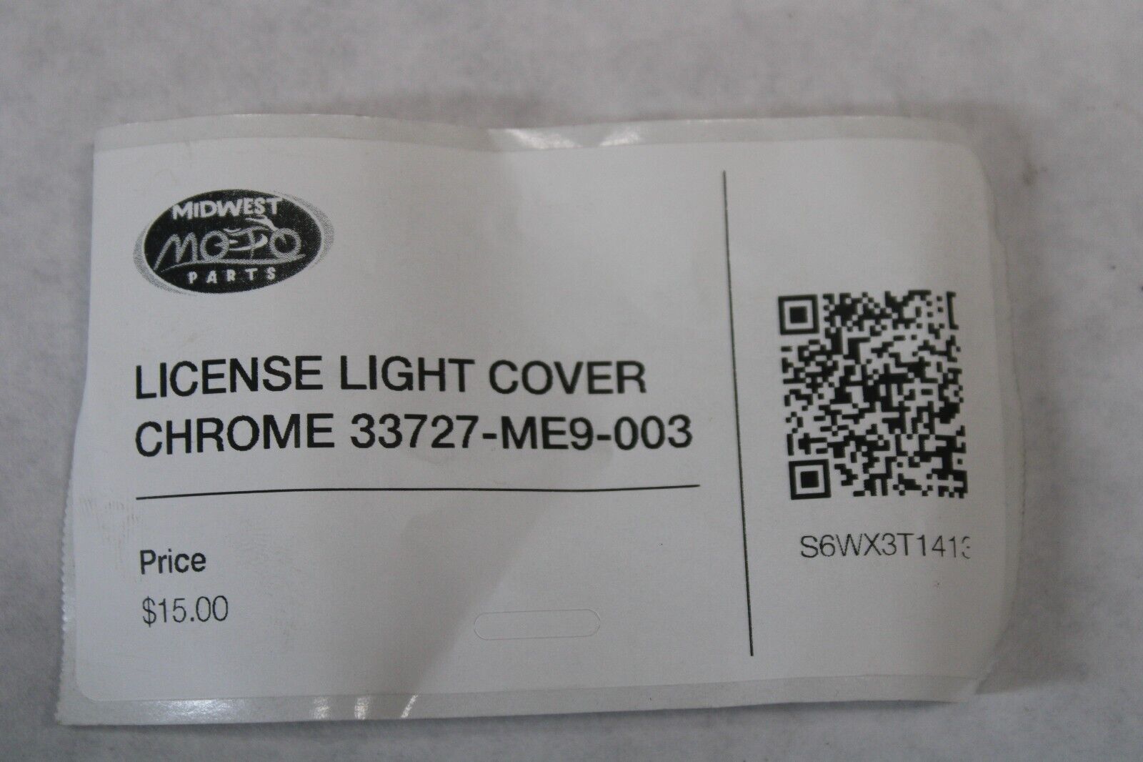 LICENSE LIGHT COVER CHROME 33727-ME9-003 1983 Honda VT750C Shadow