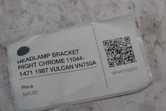 HEADLAMP BRACKET RIGHT CHROME 11044-1471 1987 VULCAN VN750A