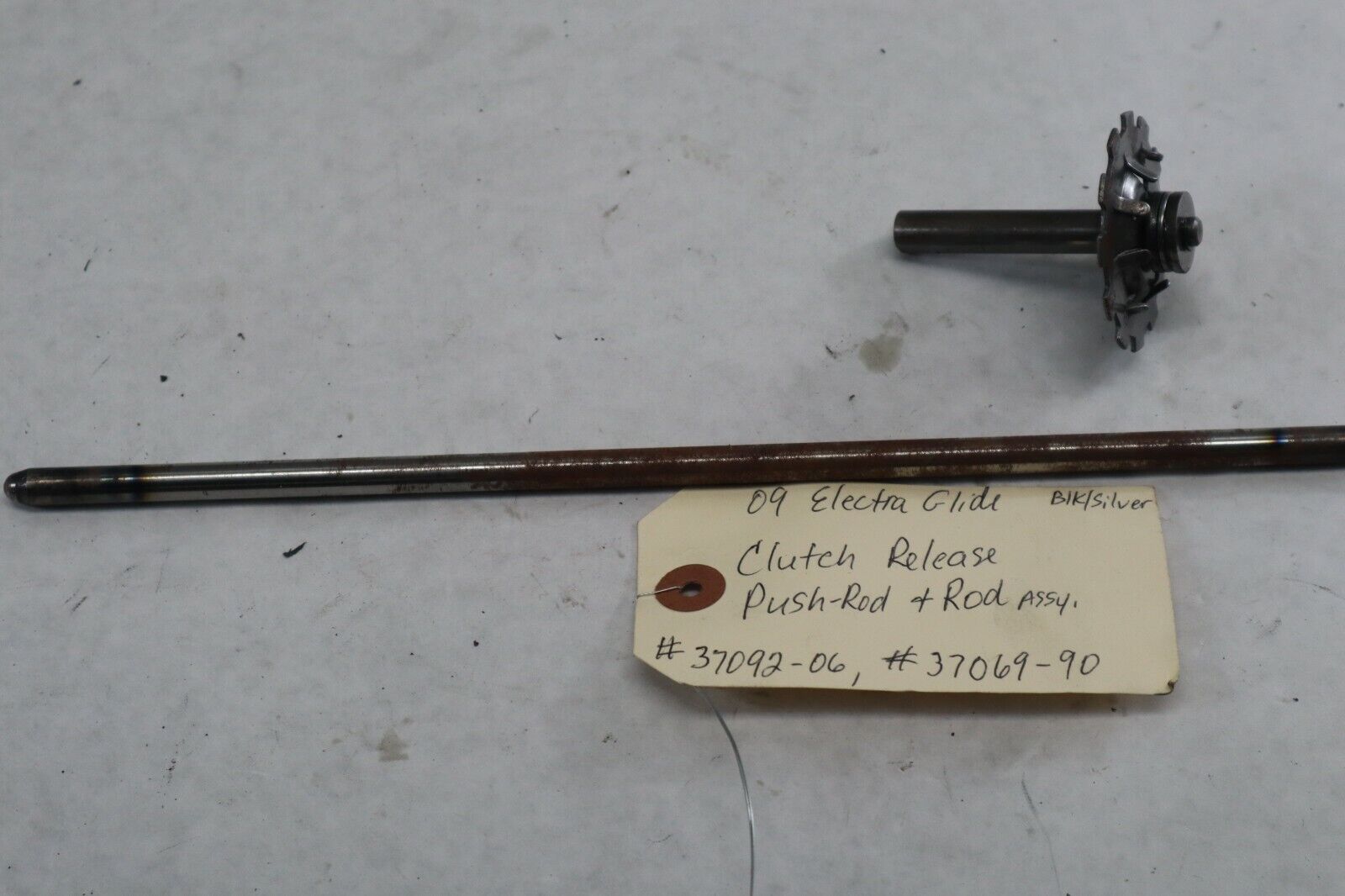 OEM Harley Davidson Clutch Release Pushrod 2009 Ultra Blk/Sil 37092-06