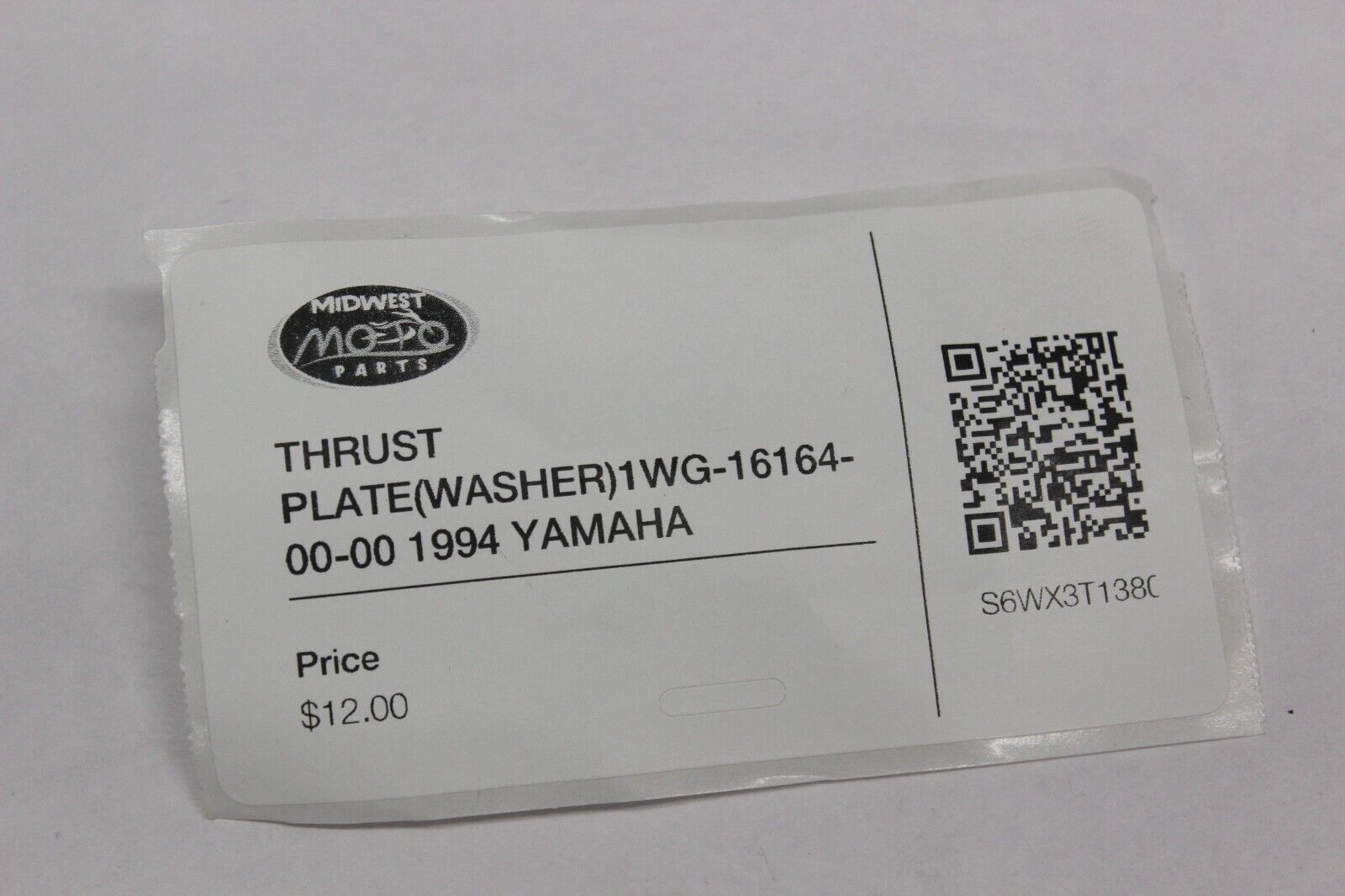 THRUST PLATE (WASHER) 1WG-16164-00-00 1994 YAMAHA FZR600R