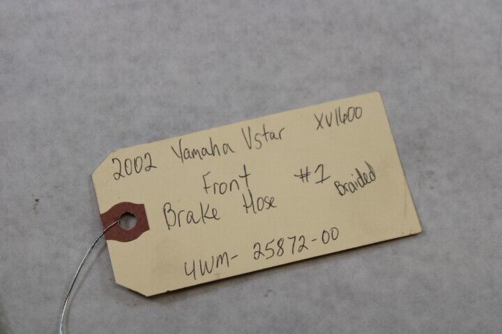 Front Brake Hose 1 (Braided) 4WM-25872-00 2002 Yamaha RoadStar XV1600A
