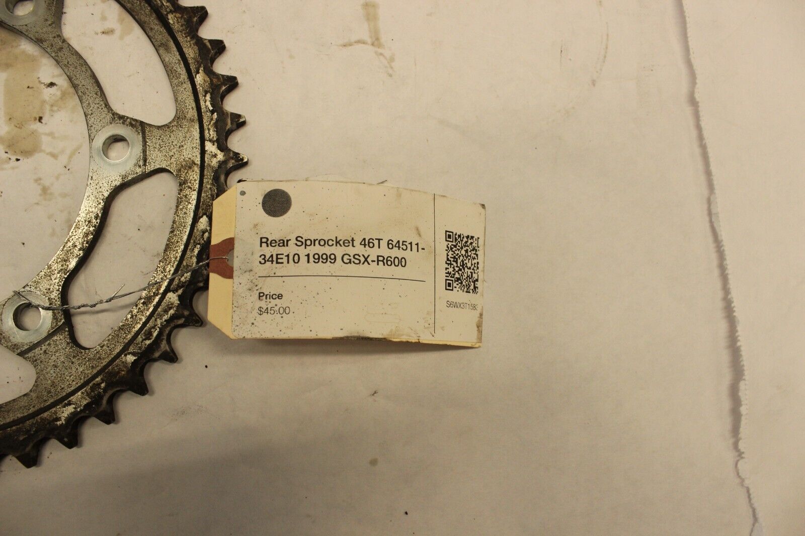 Rear Sprocket 46T 64511-34E10 1999 Suzuki GSX-R600