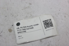 OIL FILTER PLATE 13169-1110 1982 KZ750N SPECTRE