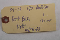 Front Brake Disk Rotor 11.8" LEFT Chrome 44951-08 Harley Davidson