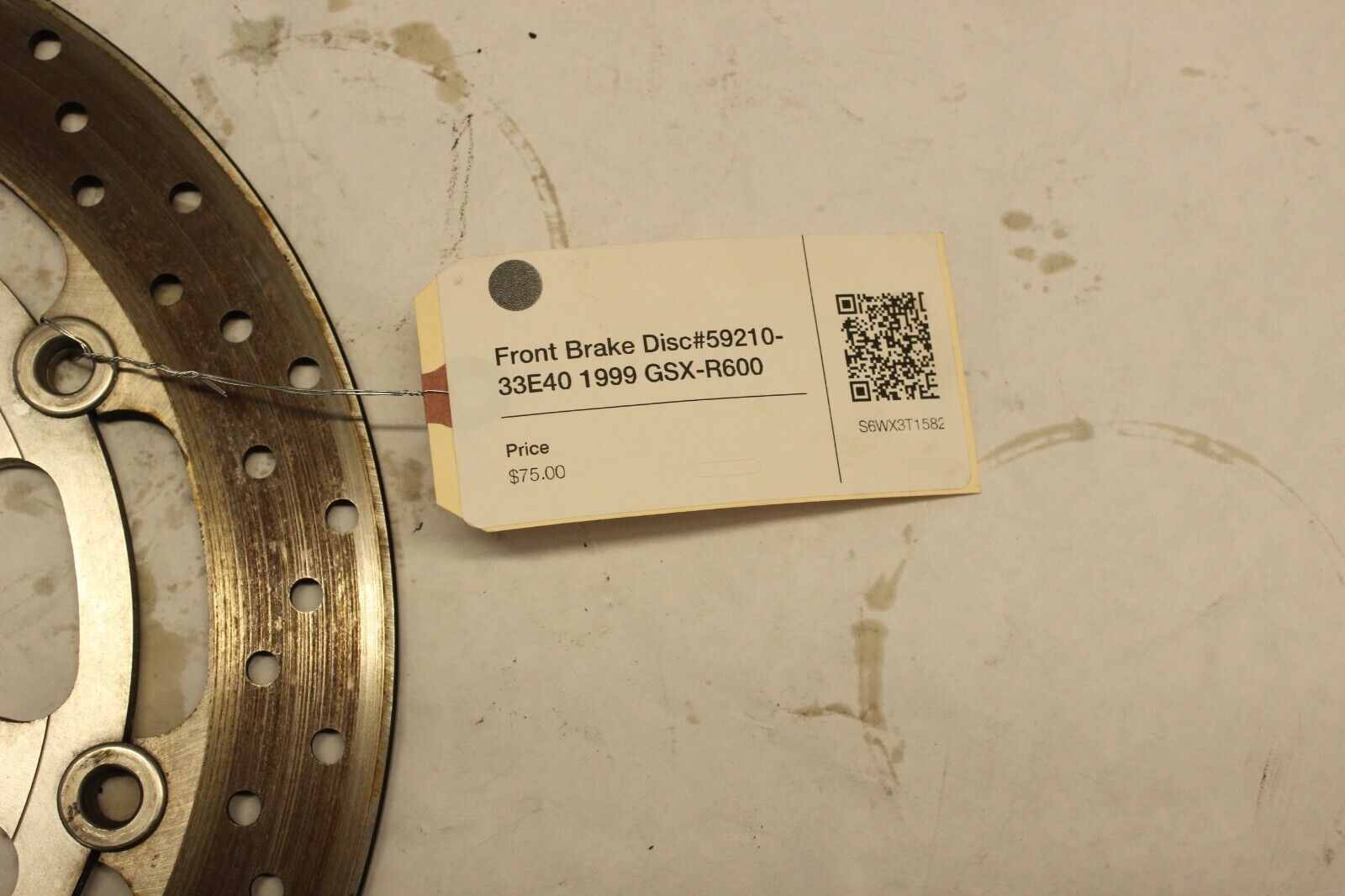 Front Brake Disc #59210-33E40 1999 Suzuki GSX-R600