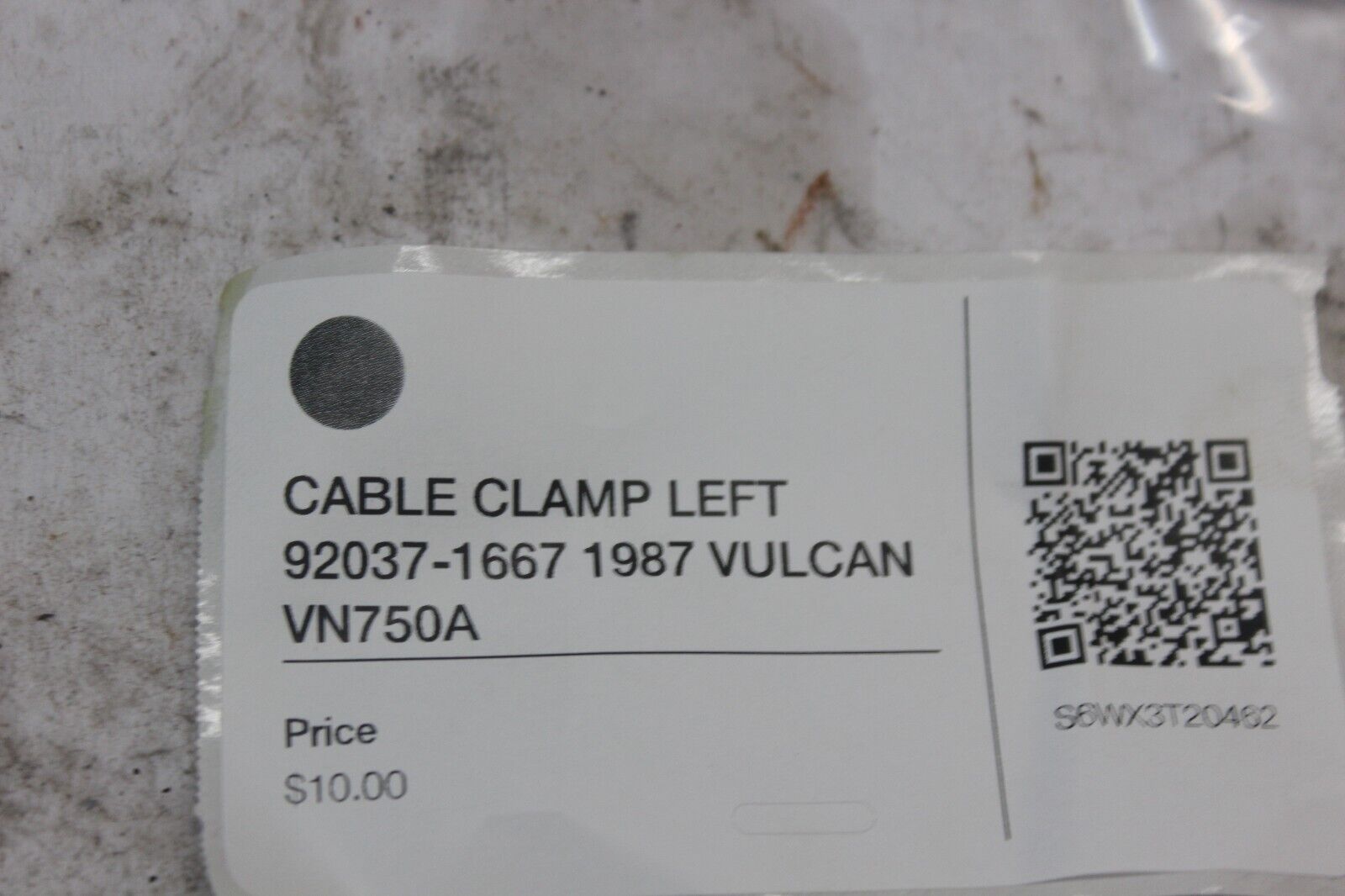 CABLE CLAMP LEFT 92037-1667 1987 VULCAN VN750A