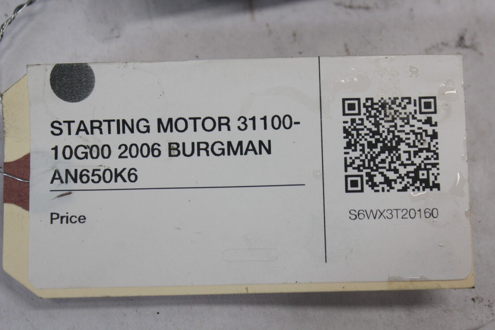 STARTING MOTOR 31100-10G00 2006 BURGMAN AN650K6