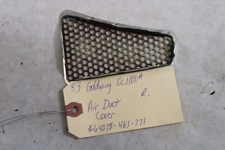 Air Duct Cover RIGHT 64278-463-771 1983 Honda Goldwing GL1100