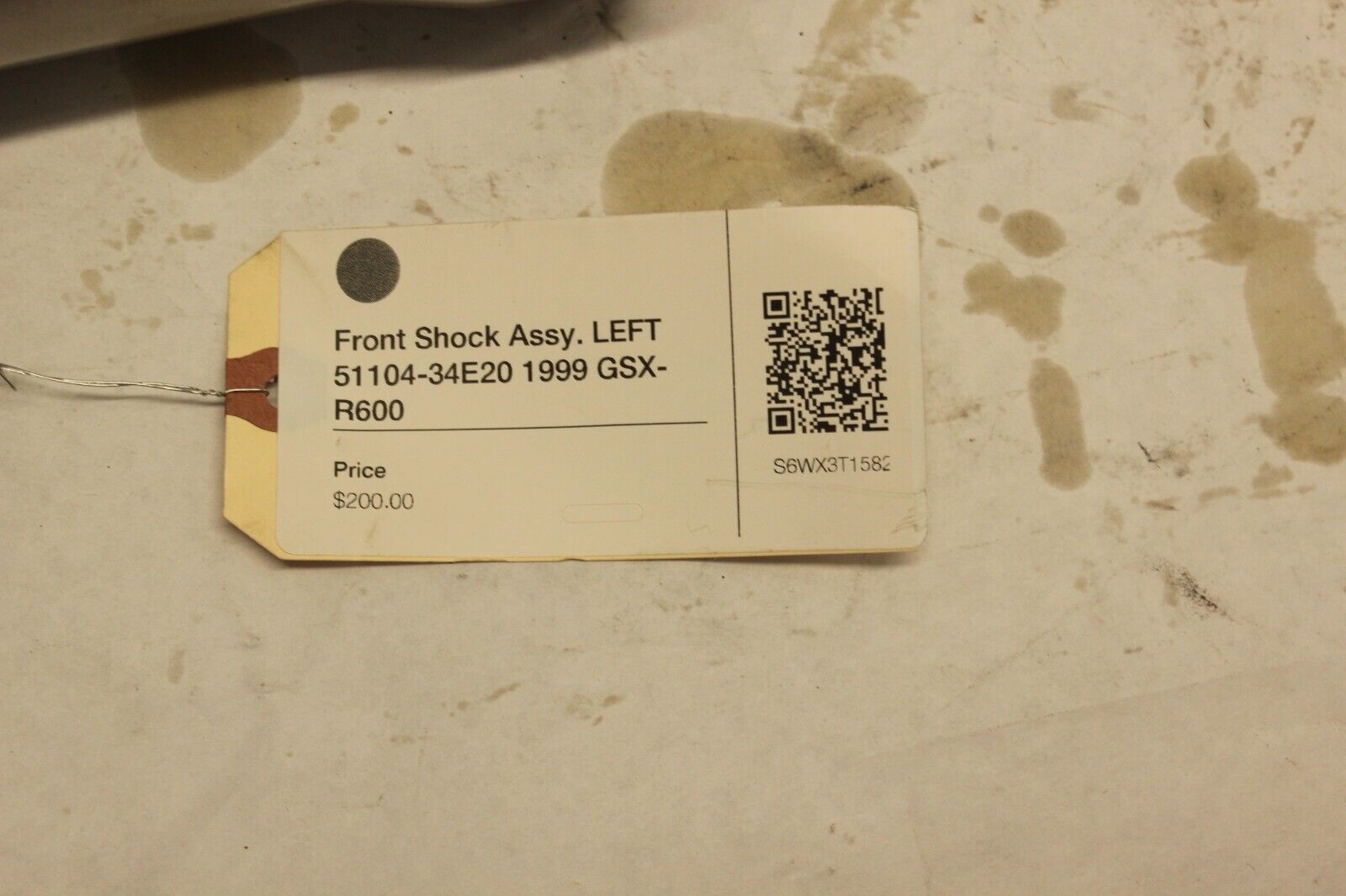Front Shock Assy. LEFT 51104-34E20 1999 Suzuki GSX-R600