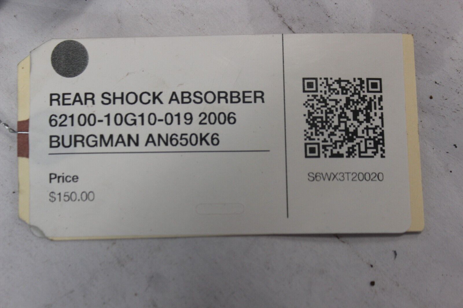 REAR SHOCK ABSORBER 62100-10G10-019 2006 BURGMAN AN650K6