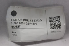 IGNITION COIL #2 33420-31F00 2001 GSF1200 SUZUKI BANDIT