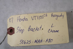 Step Bracket Left Chrome 50625-MAA-A80 2007 Honda Shadow Sabre VT1100C2