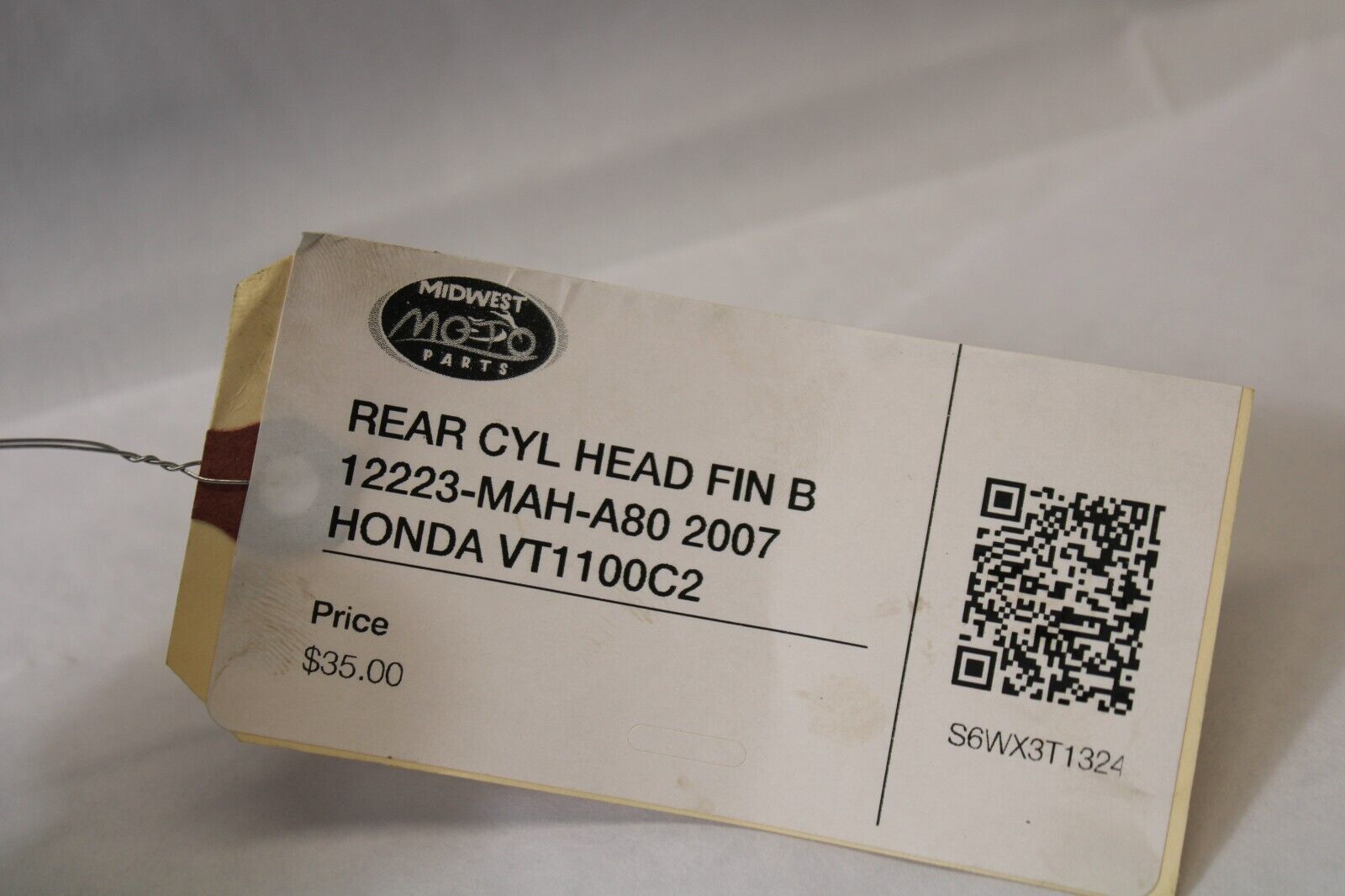 REAR CYL HEAD FIN B 12223-MAH-A80 2007 HONDA VT1100C2