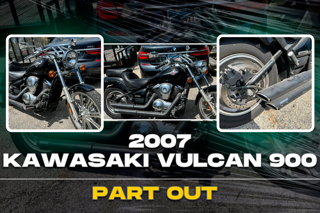 We disassembled a 2007 Kawasaki Vulcan 900: A Treasure Trove of Used Motorcycle Parts