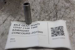IDLE GEAR SHAFT 13107-1106 1986 KAWASAKI CONCOURS ZG1000