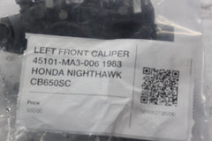 LEFT FRONT CALIPER 45101-MA3-006 1983 HONDA NIGHTHAWK CB650SC