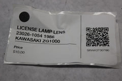 LICENSE LAMP LENS 23026-1054 1986 KAWASAKI ZG1000