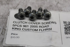 CLUTCH COVER SCREWS 5PCS 961 2005 ROAD KING CUSTOM FLHRSI