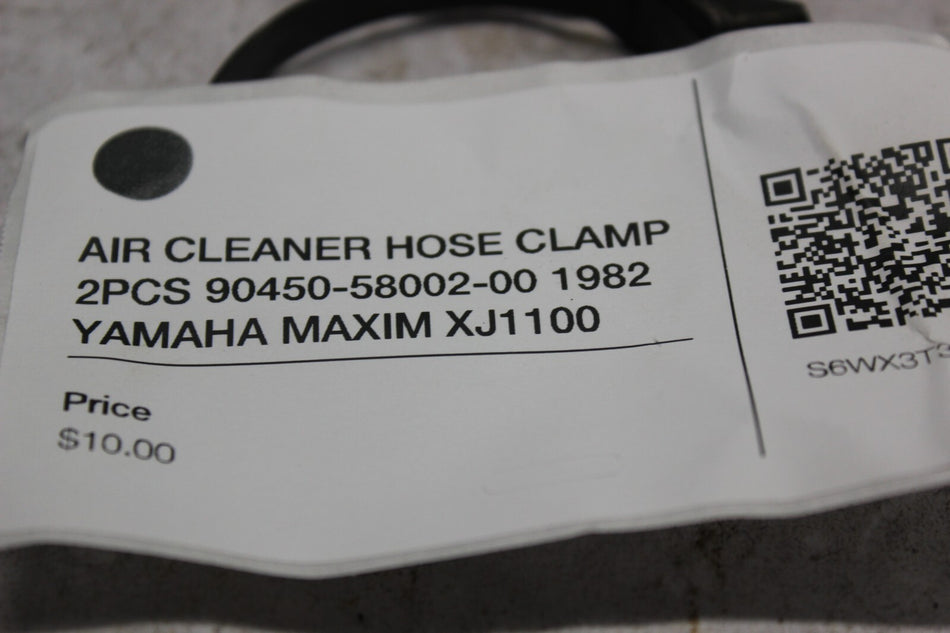AIR CLEANER HOSE CLAMP 2PCS 90450-58002-00 1982 YAMAHA MAXIM XJ1100