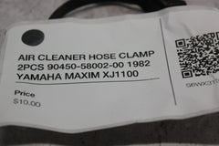 AIR CLEANER HOSE CLAMP 2PCS 90450-58002-00 1982 YAMAHA MAXIM XJ1100