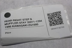 REAR RIGHT STEP & MUFFLER STAY 35011-1294 1986 KAWASAKI ZG1000