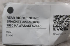 REAR RIGHT ENGINE BRACKET 32029-1099 1980 KAWASAKI KZ440