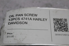OIL PAN SCREW 12PCS 4741A HARLEY DAVIDSON