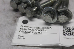 Sprocket Bolts #3737A 5pcs 2005 SOFTAIL DELUXE FLSTNI