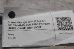 Frame Flange Bolt (12x247) 90102-MM5-000 1988 HONDA HURRICANE CBR1000F