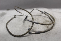 FRONT BRAIDED BRAKELINE DUAL CALIPER 43350-08 NON-ABS 2008 HARLEY-DAVIDSON STREE