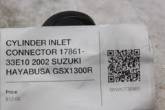 CYLINDER INLET CONNECTOR 17861-33E10 2002 SUZUKI HAYABUSA GSX1300R