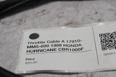 Throttle Cable A 17910-MM5-000 1988 HONDA HURRICANE CBR1000F