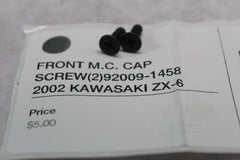 FRONT M.C. CAP SCREW (2) 92009-1458  2002 KAWASAKI ZX-6