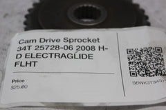 Cam Drive Sprocket 34T 25728-06 2008 H-D ELECTRAGLIDE FLHT