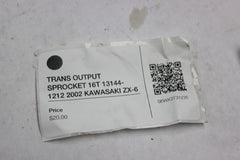 TRANS OUTPUT SPROCKET 16T 13144-1212 2002 KAWASAKI ZX-6