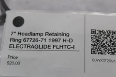 7" Headlamp Retaining Ring 67726-71 1997 H-D ELECTRAGLIDE FLHTC-I