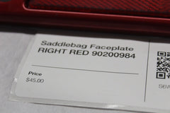 Saddlebag Faceplate RIGHT RED 90200984 HARLEY DAVIDSON
